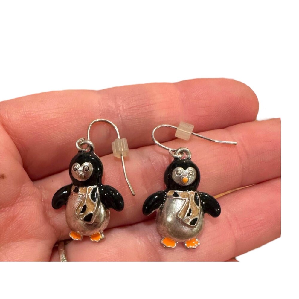Vintage kc penguin earrings